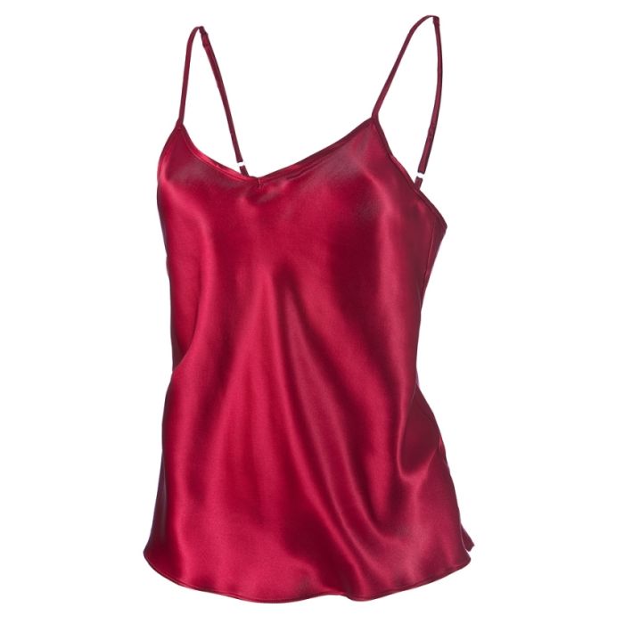 100% Seide Spaghetti-Top LONDON von Nightdreams
