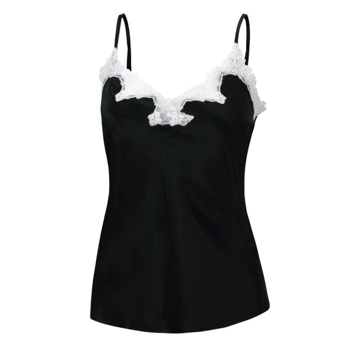 100% Seidentop SATIN + LACE kurz von Eva B. Bitzer