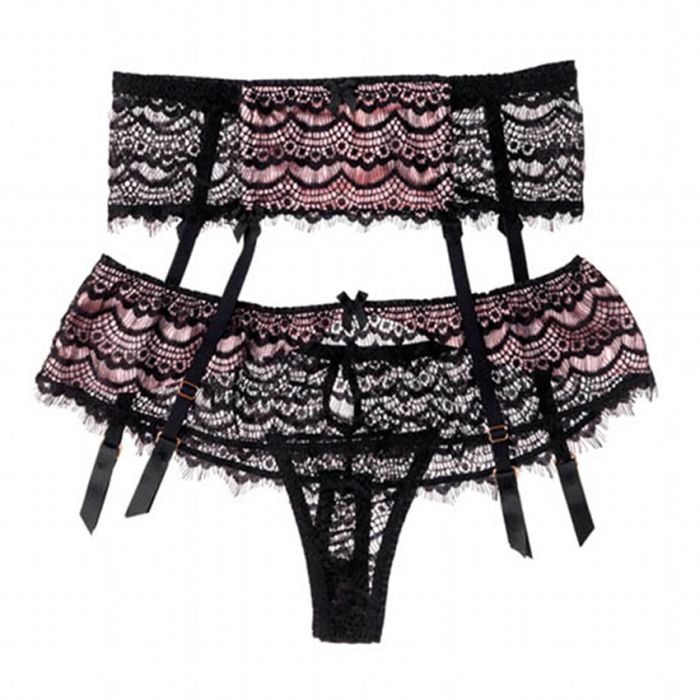 Seide Strapsgürtel BISOU BISOU STRAWBERRY Mimi Holliday