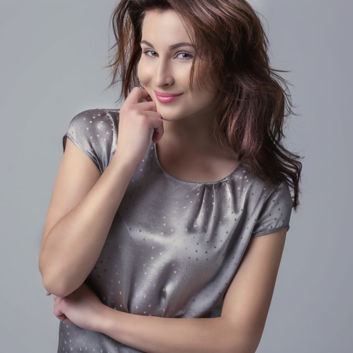 Stretchseide T-Shirt PROFUMO D'ORO von Gattina