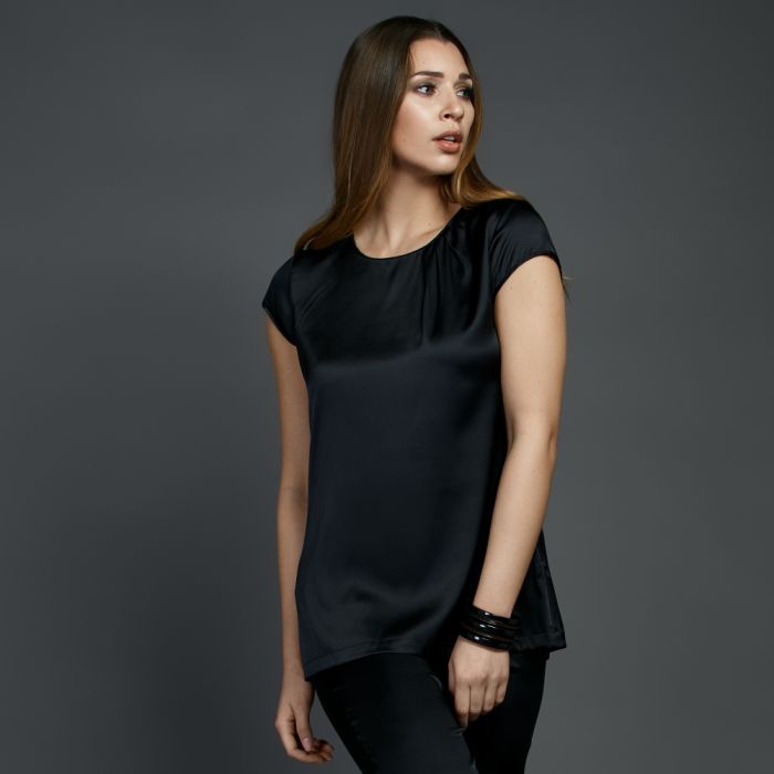 Stretchseide T-Shirt PROFUMO D'ORO von Gattina