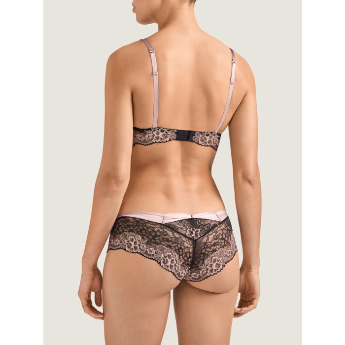 Seide Triangel BH FEMME GLAMOUR altrosa-schwarz von Aubade
