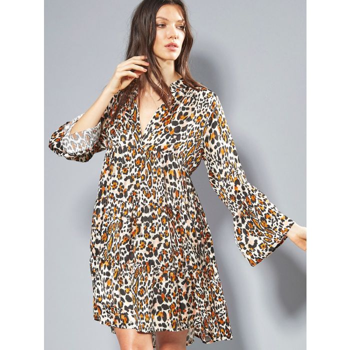 100% Seide Tunika Kleid LEONISSIMA von Eva B. Bitzer