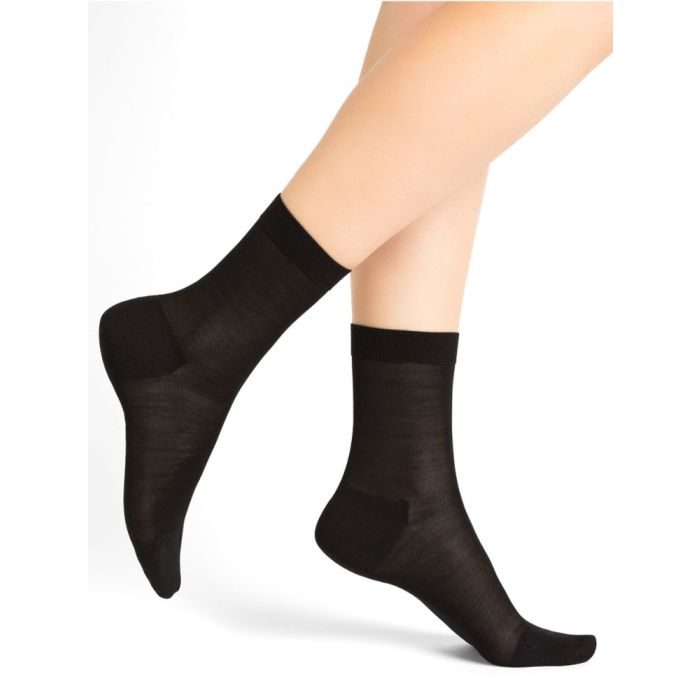Damen Seidensocken glatt aus 100% Seide von Bleuforêt