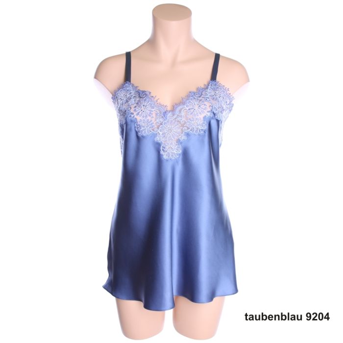 Seidentop CHARMING EMBROIDERY aus 100% Seide von Luna di Seta
