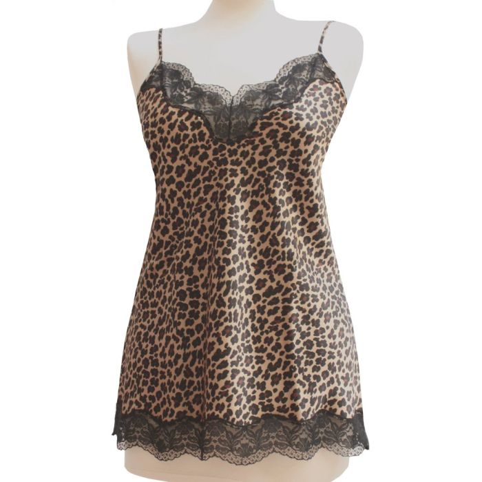Seidentop LACE ANIMALIER aus 100% Seide von Luna di Seta