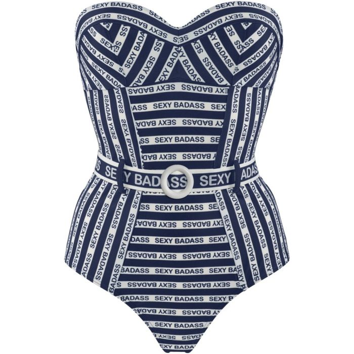 Badeanzug SEXY BADASS blau-weiss von Marlies Dekkers