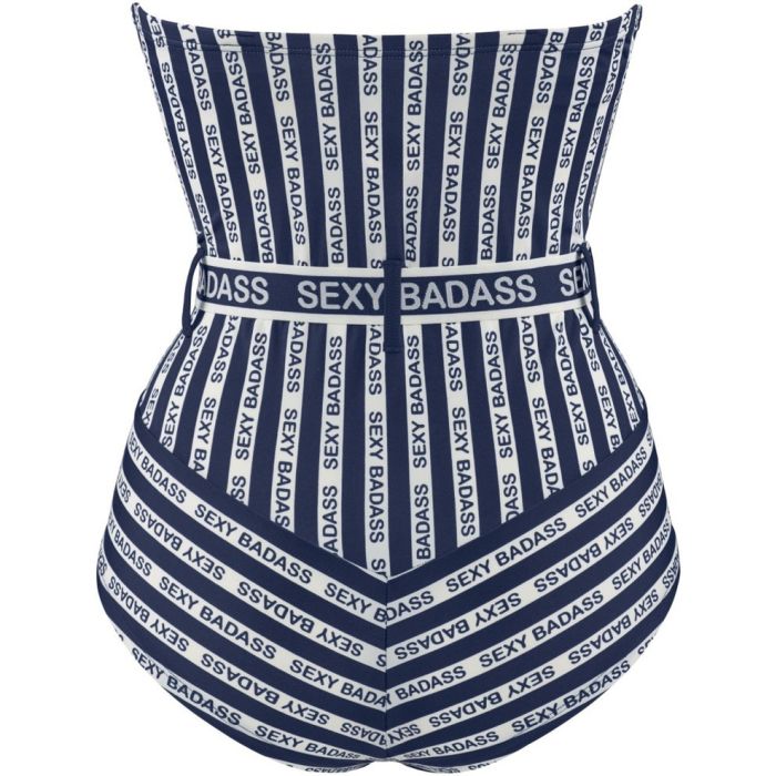 Badeanzug SEXY BADASS blau-weiss von Marlies Dekkers