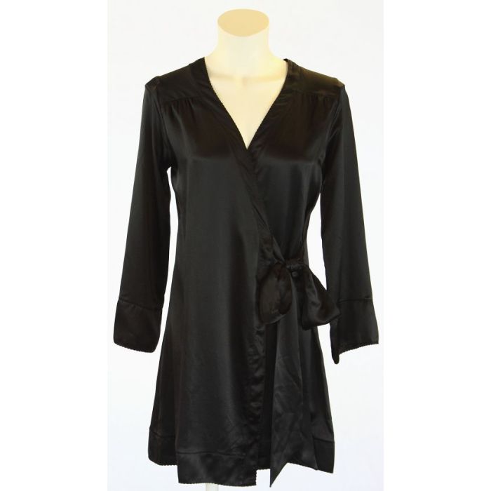 Kurze Seidenrobe SHELL WRAP ROBE von Shell Belle Couture