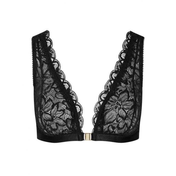 Spitze Triangel BH CLIP BRA CARMEN schwarz von Cadolle