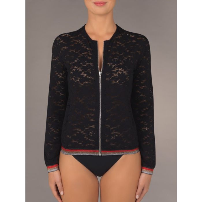 Jacke INAYA 80 schwarz aus Spitze von Suggest