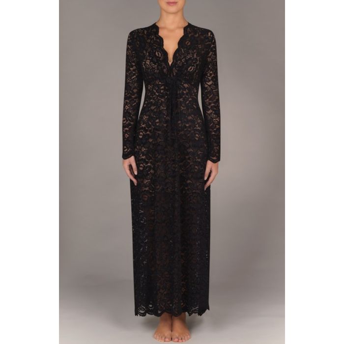 Spitze Loungekleid LOGAN 74 schwarz von Pain de Sucre Suggest