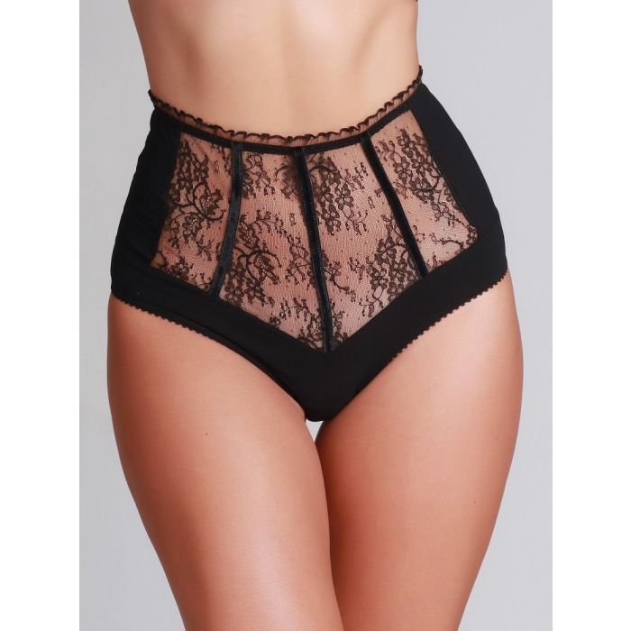 Spitze Taillenslip schwarz von Prelude Milano