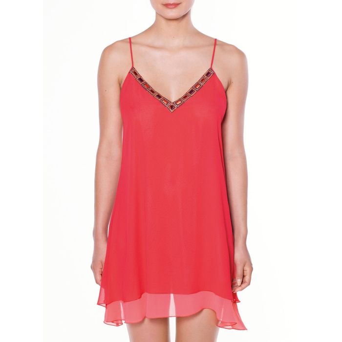 Strandkleid CAPRI ICONIC rot von Luna di Seta