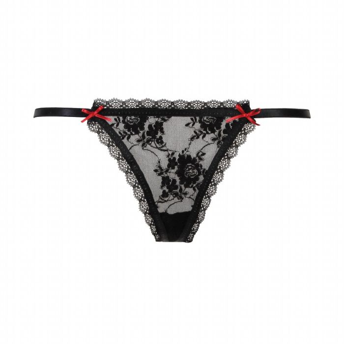 Stretch-Satin String ANGELICA fuchsia-pink von Escora