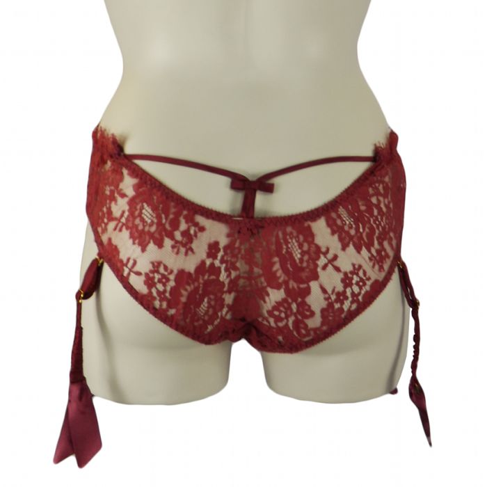 Spitze Straps-Slip TEASE SUSPENDER BRIEF von Shell Belle Couture