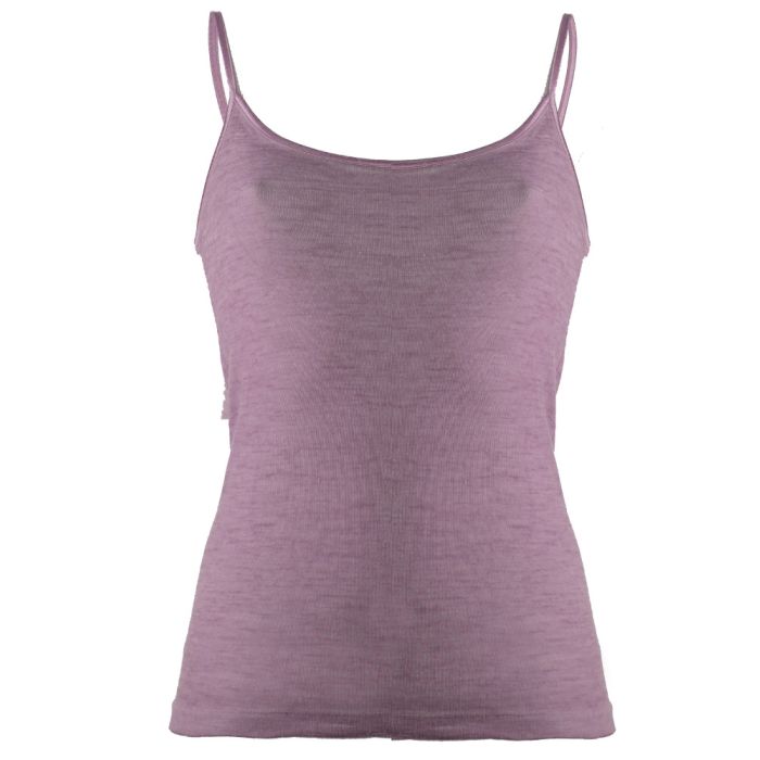 Wolle-Seide Spaghetti Top RUGIADA S/S pflanzlich gefärbt von Madiva Ecofuture®
