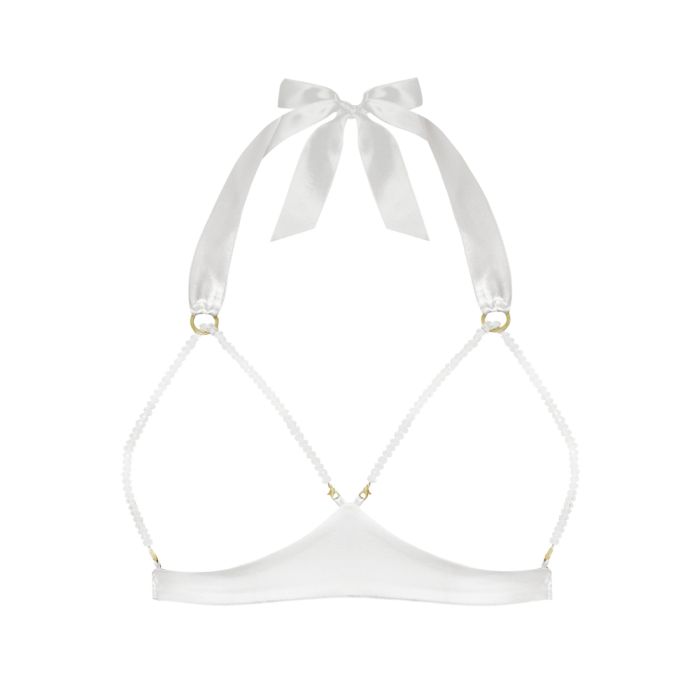 Ouvert Triangel-BH GEISHA SG mit Schmuck-Kristallen von Cadolle