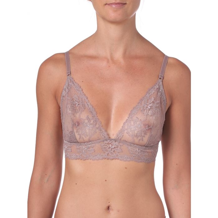 Triangel-BH bügellos COLETTE taupe aus Spitze von Imec