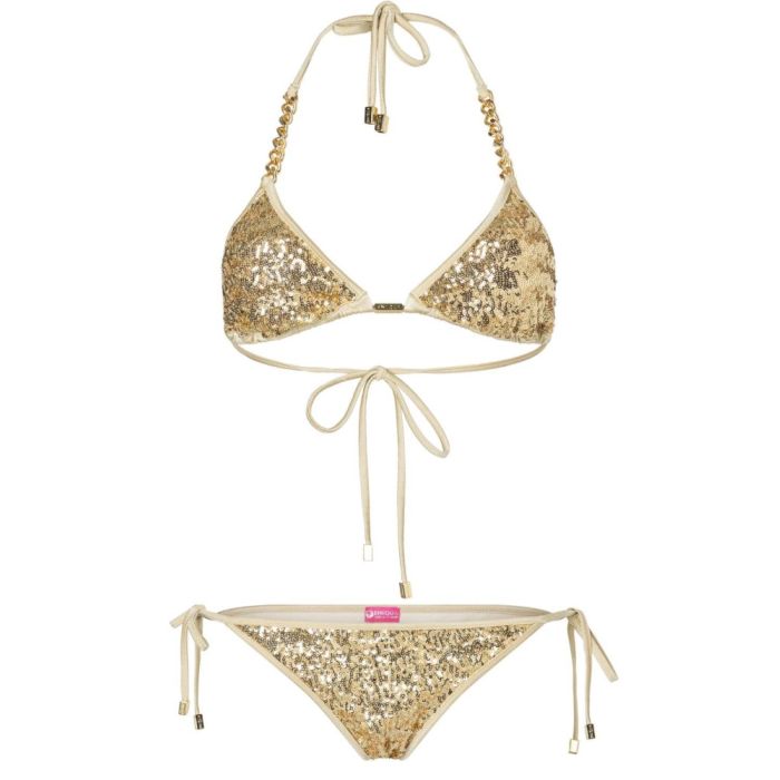 Triangel Bikini GOLDEN MONSTER BLING von Eniqua