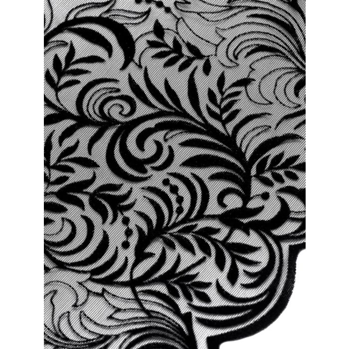 Langarm-Body ARABESQUE Tüll schwarz von Cadolle