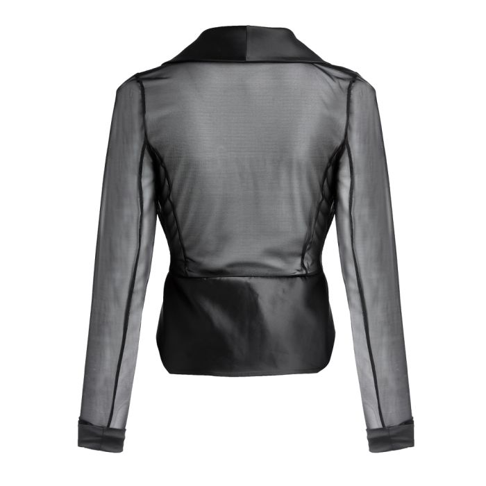 Chiffon Blazer VIOLA schwarz von Diamor