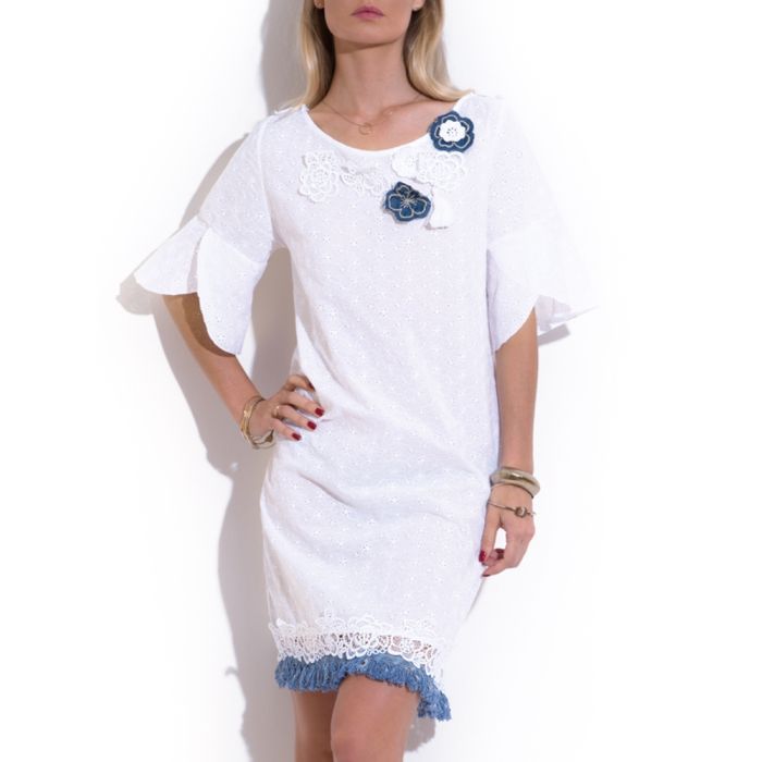 Sommerkleid mit Lochstickerei FIORI von Chiara Fiorini