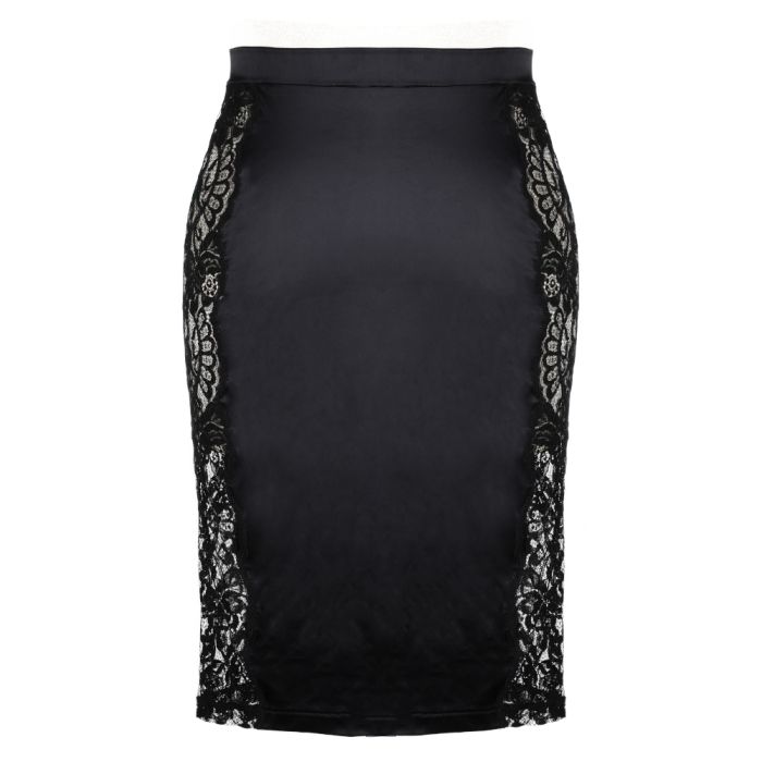 Satin Lingerie Rock MARLENE mit Spitze von Prelude Milano
