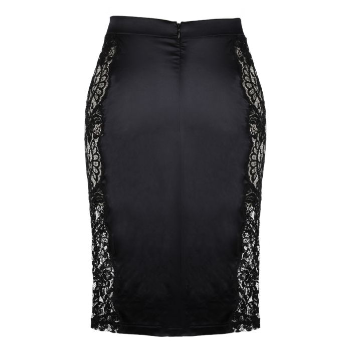 Satin Lingerie Rock MARLENE mit Spitze von Prelude Milano