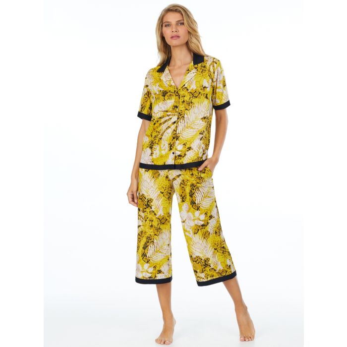 Viscose Schlafanzug ROOFTOP READY gelb-beige von DKNY Sleepwear