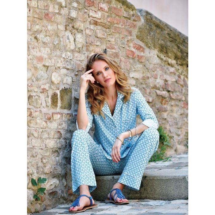 Viscose Pyjama TÜRKIS von Chiara Fiorini
