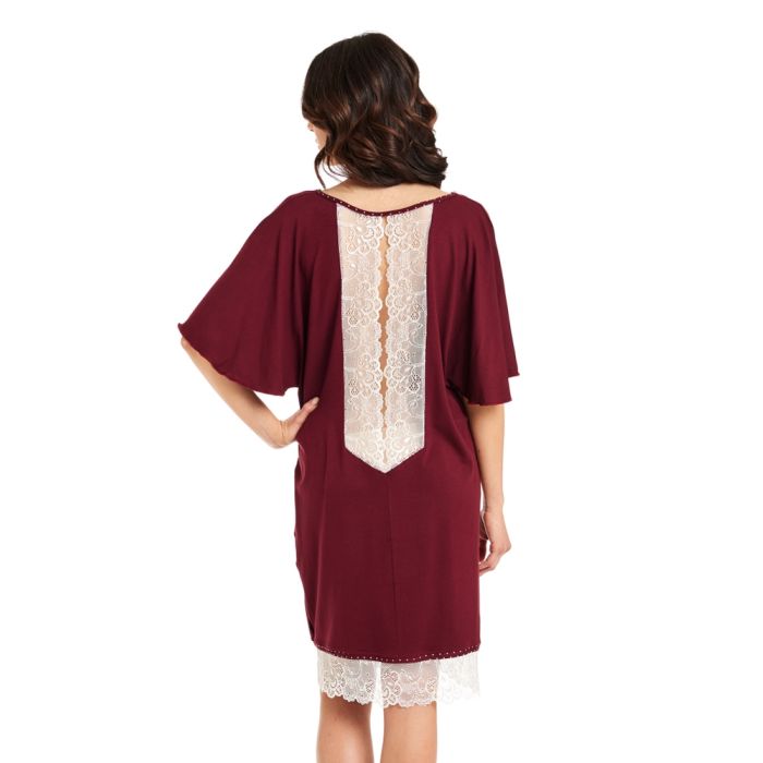 Viscose Sleepshirt HEDDA mit Spitze von Gattina