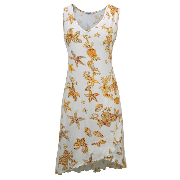 Strandkleid FÜRSTENBERG weiß-gold