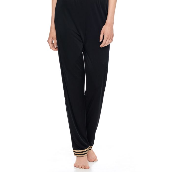 Wirkseide Pants TESSA schwarz-gold von Gattina