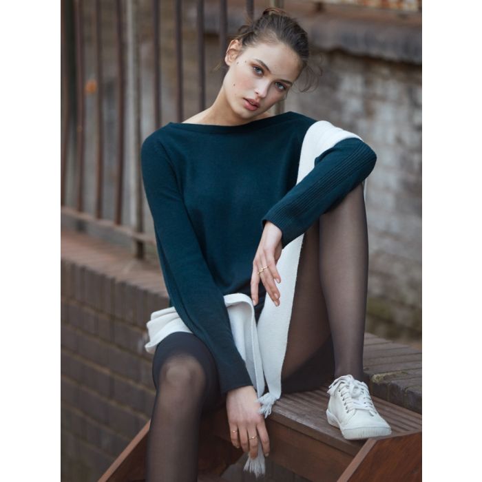 Wolle Kaschmir Long-Pullover MANDY 96 von Pain de Sucre Suggest