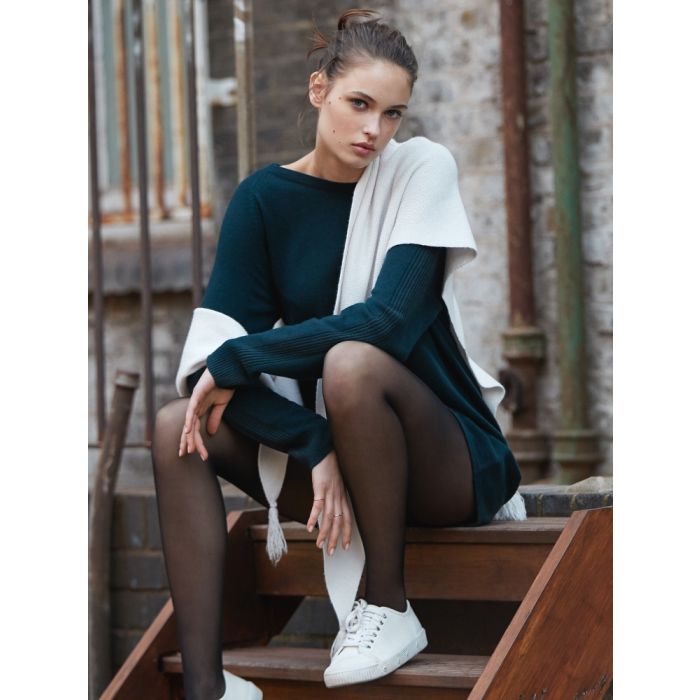 Wolle Kaschmir Long-Pullover MANDY 96 von Pain de Sucre Suggest