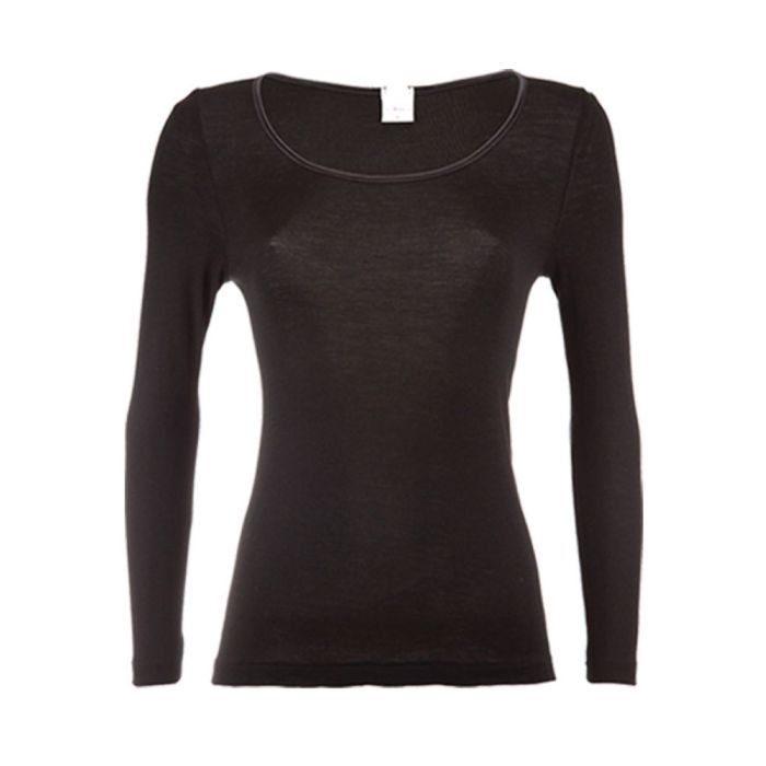 Merinowolle-Seide LANGARM SHIRT von Artimaglia