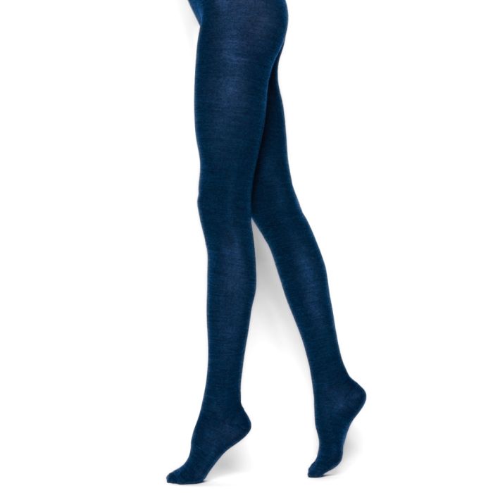 Wolle Feinstrumpfhose MERINO mit Baumwolle von Bleuforêt