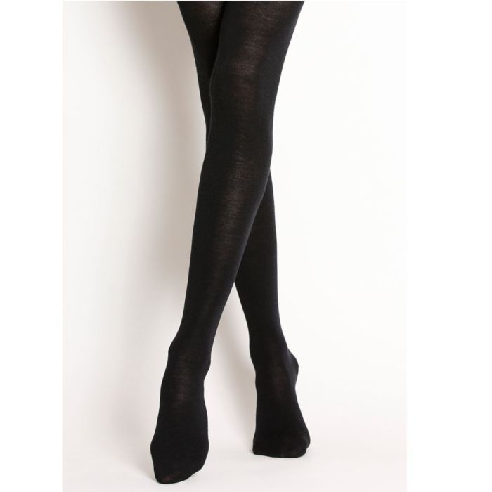 Wolle Feinstrumpfhose MERINO mit Baumwolle von Bleuforêt