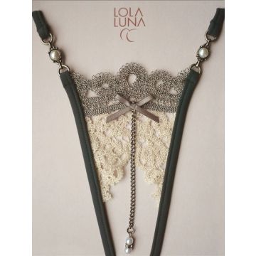 Ouvert-String PONDICHERY OPEN taupe-ecru Lola Luna