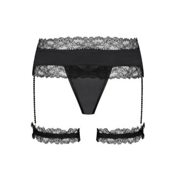 Satin String GEISHA PJ mit Strumpfbändern von Cadolle