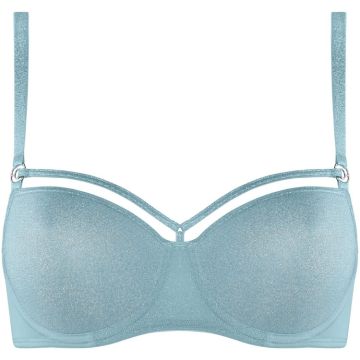 Balconette BH SPACE ODYSSEY STYLE Shining Blue and Silver C-Cup von Marlies Dekkers