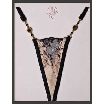 Lola Luna Micro-String CHARLESTON MICRO schwarz- haut