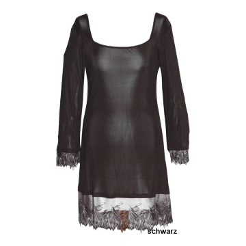 Sleepshirt aus Seidenjersey PURE DE LUXE schwarz von Gattina