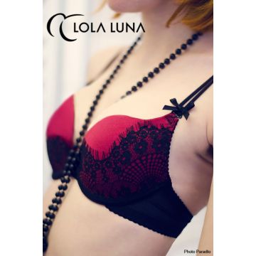 Lola Luna Push-Up BH JOSEPHINE BRA schwarz-himbeer