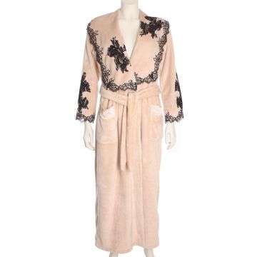 Warmer Hausmantel FREDA lang von Marjolaine