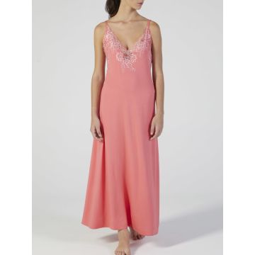 Modal Neglige mit Spitze lang CORALLO pink von Verdiani