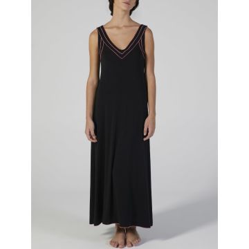 Modal Neglige lang schwarz-pink von Verdiani