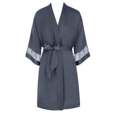 Crepe Morgenmantel medium CHEMISES MATTE sturmgrau von Triumph