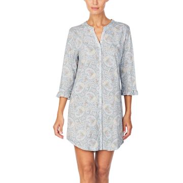 Sleepshirt PAISLEY BLUE hellblau von Ralph Lauren Sleepwear